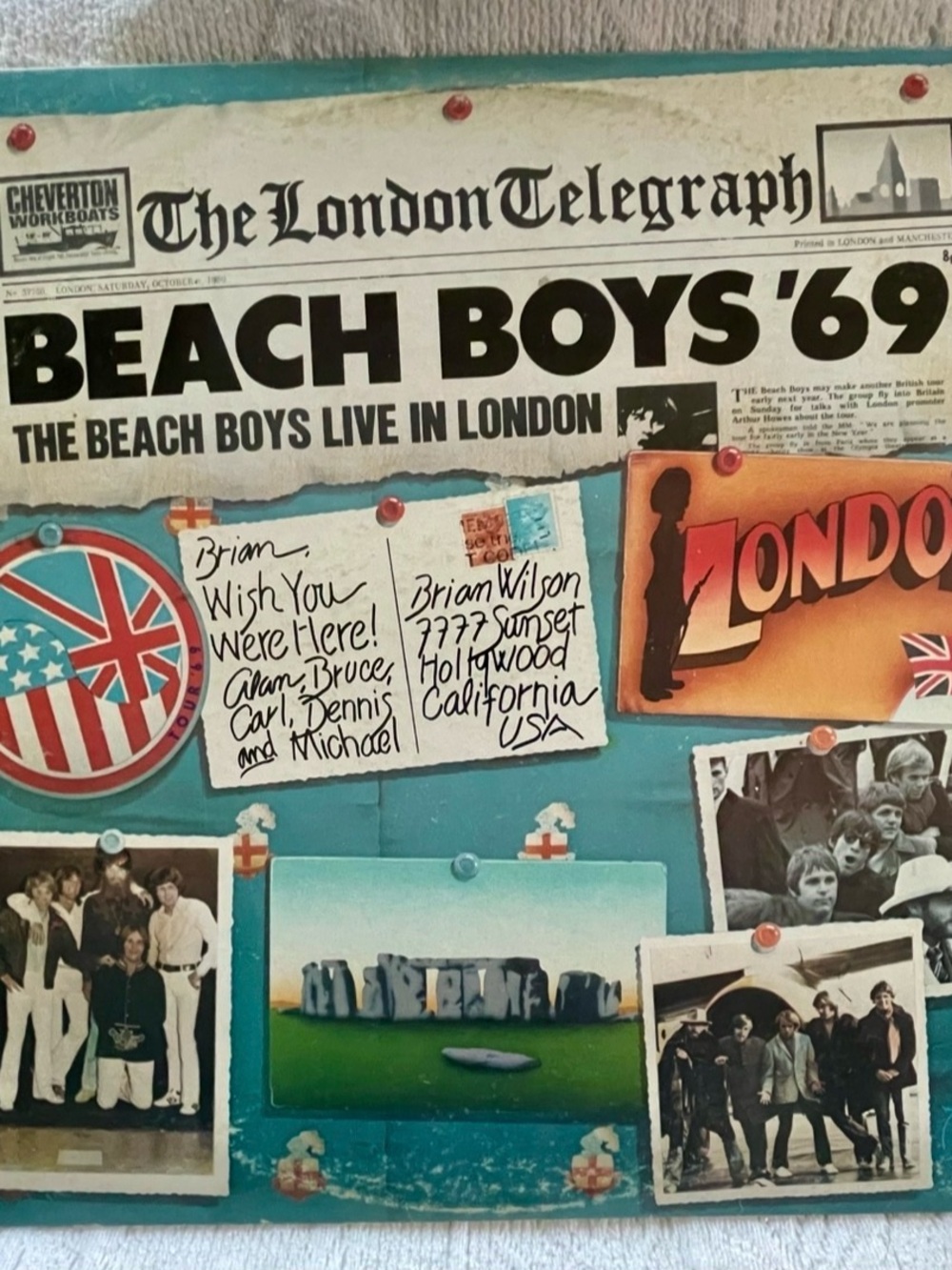 Vinyl: The Beach Boys ’69 Live in London (VG+)